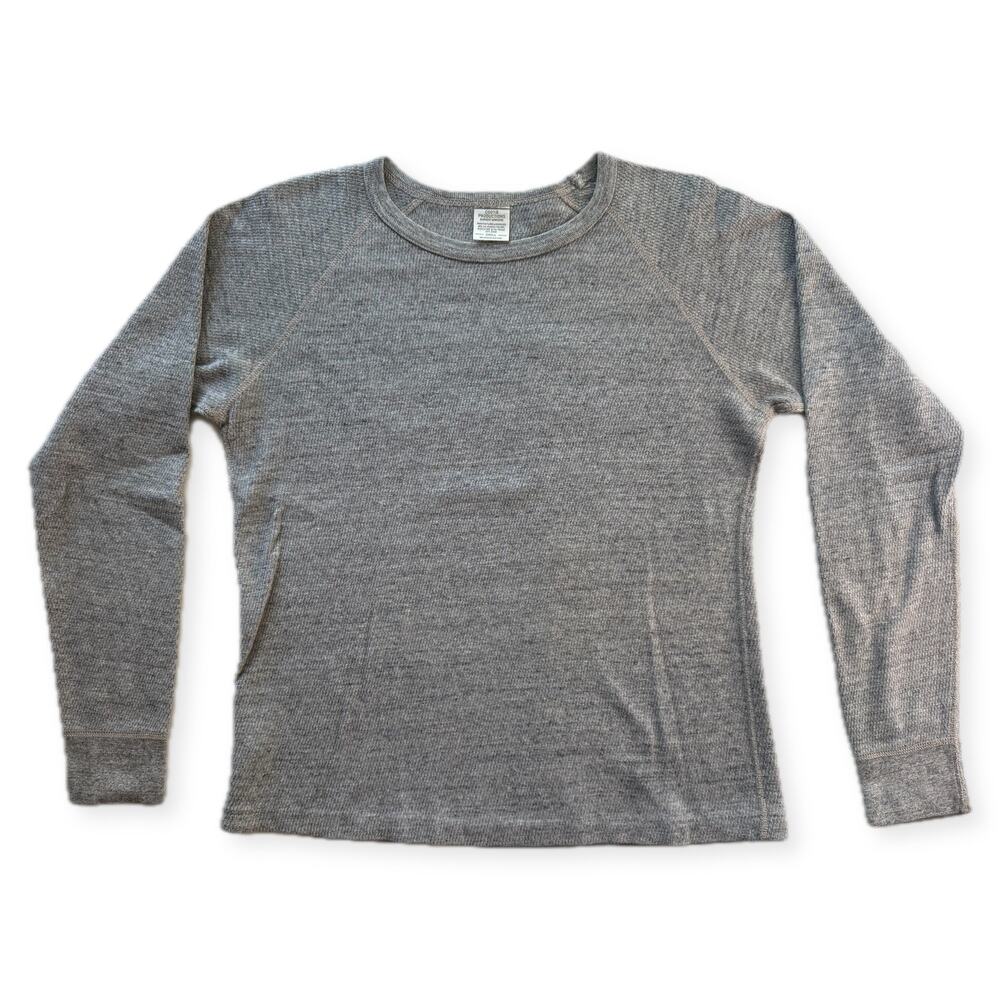 Cootie Productions Thermal T-Shirt Gray Honeycomb Waffle Size Small Japan